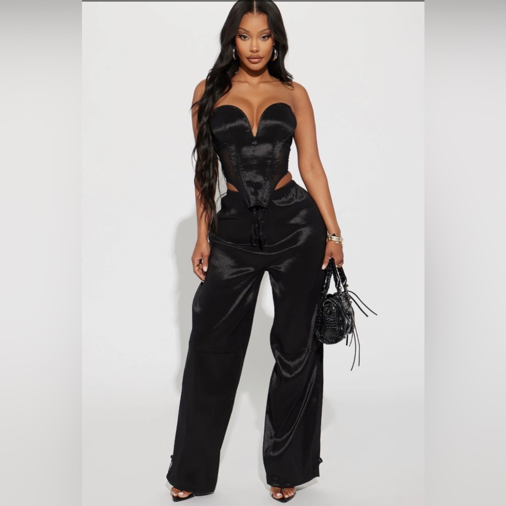 🪩🖤 Black Corset Pants Set 🖤🪩